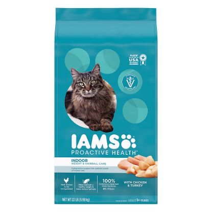 Picture of IAMS™ Proactive Health Indoor Adult Dry Cat Food - Weight & Hairball Care, Chicken